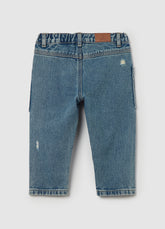 Ovs Cotton Jeans With Abrasions
